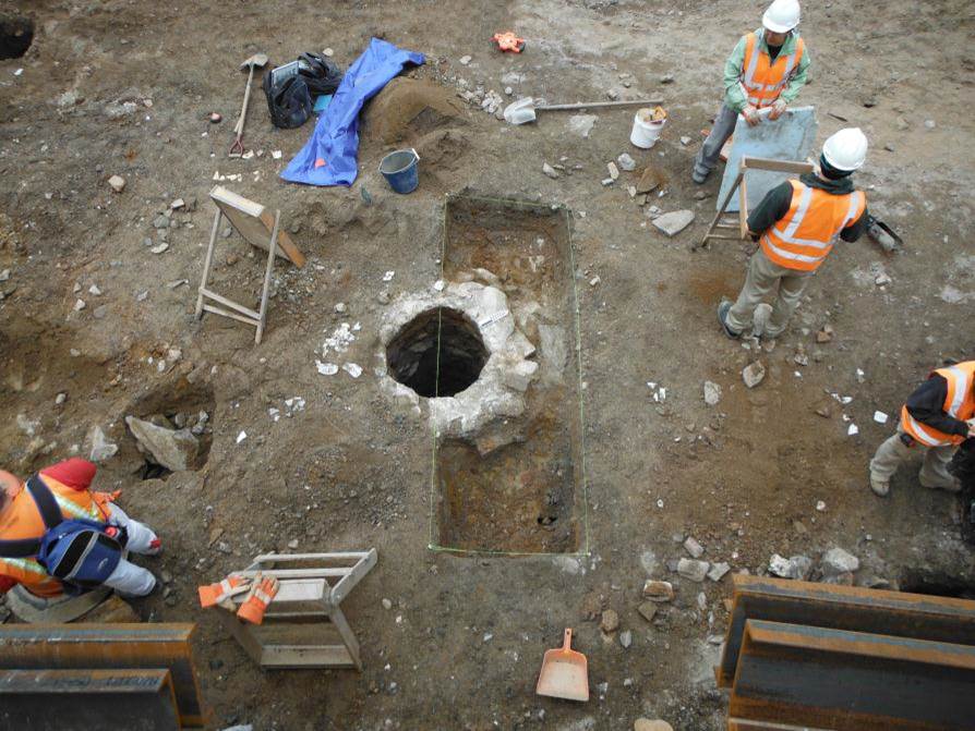 Riverside project, well excavation